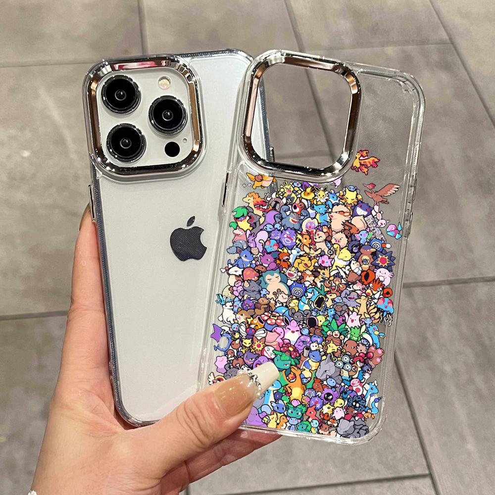Y2K Phone Accessories - Sevimli Karikatür P-Pokemon Koleksiyonu Telefon Kılıfı