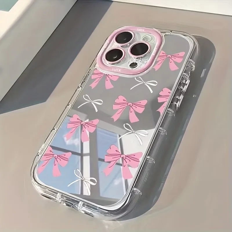 Y2K Phone Accessories - Basit Mavi Pembe Fiyonklu Kız Çocuk