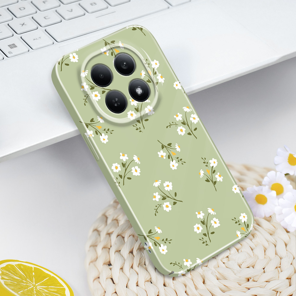 Xiaomi Phone Accessories - Yıldız Çiçek Desenli Telefon Kılıfı Xiaomi
