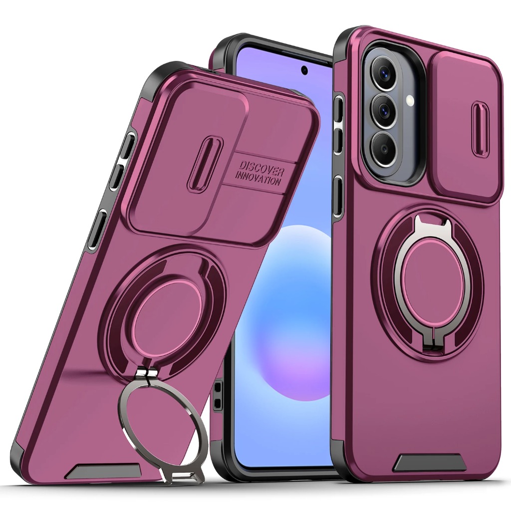 Phone Accessories Ring - 360 Manyetik Halka Tutuculu Zırhlı Telefon