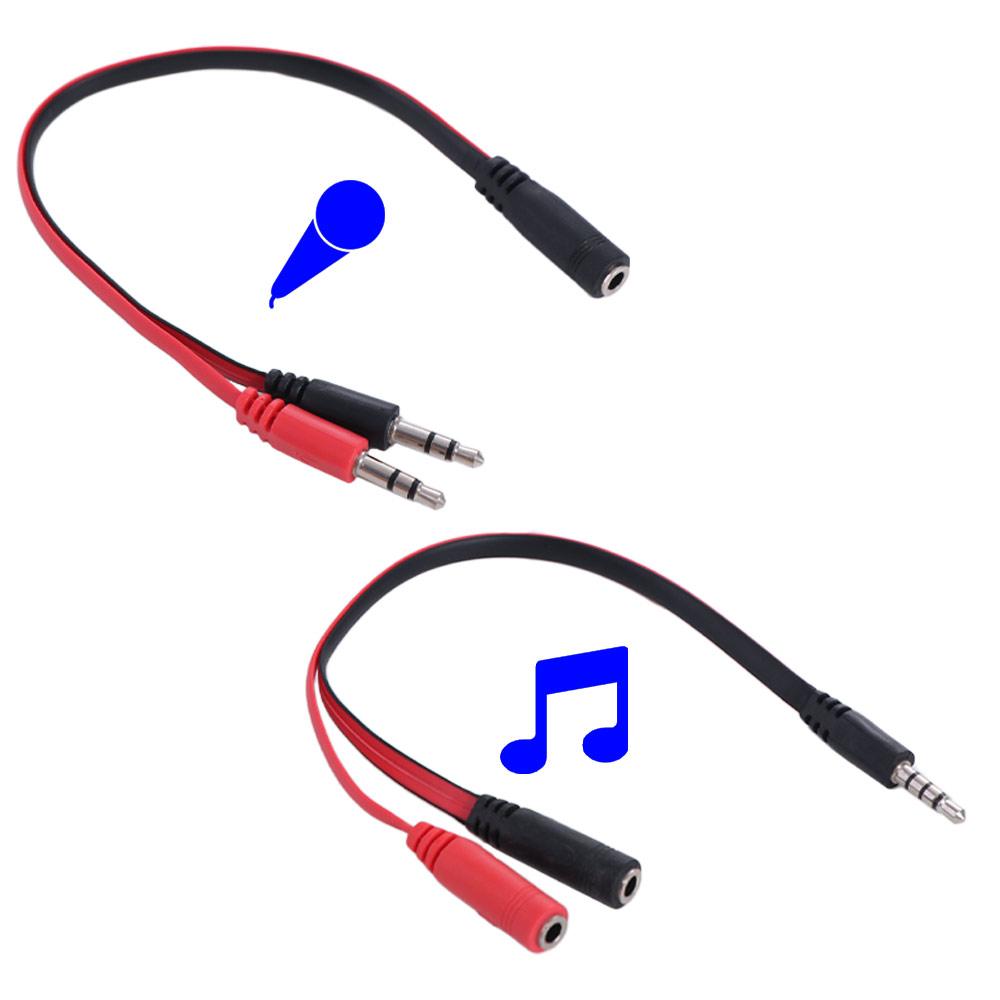 Earphone Splitter Jack - 1 Erkek 2 Kadın 3.5 Jack