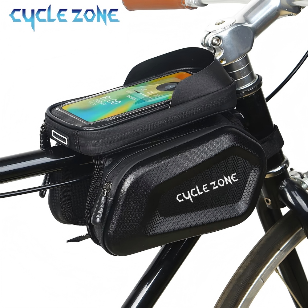 Phone Zone Accessories - Büyük Kapasiteli Bisiklet Üst Boru Çantası