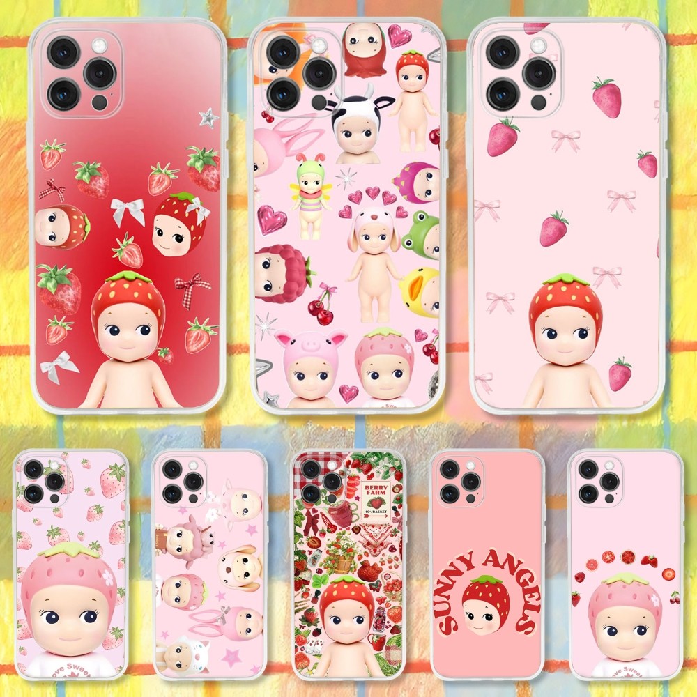 Phone Accessories Like Sonny Angel - Stawberry S-Sonny A-Angel Ctue Telefon Kılıfı