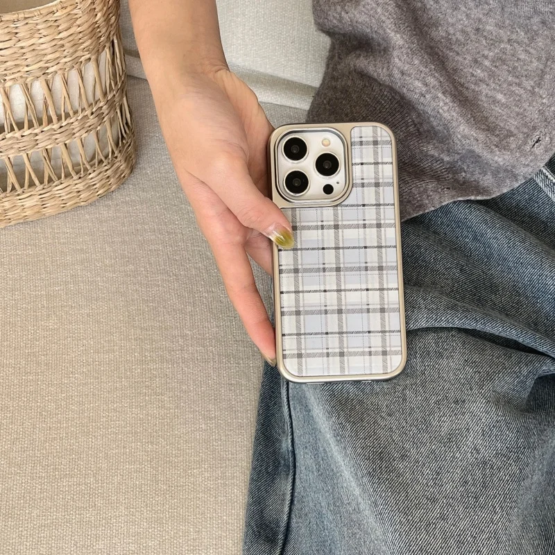 Kore Tarzı Epoksi Mavi Ekose D - Y2K Phone Accessories incelemesi ve fiyatı