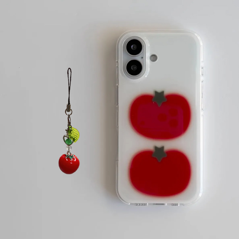 Kore Tarzı İki Ted Domates Kar - Y2K Phone Accessories incelemesi ve fiyatı