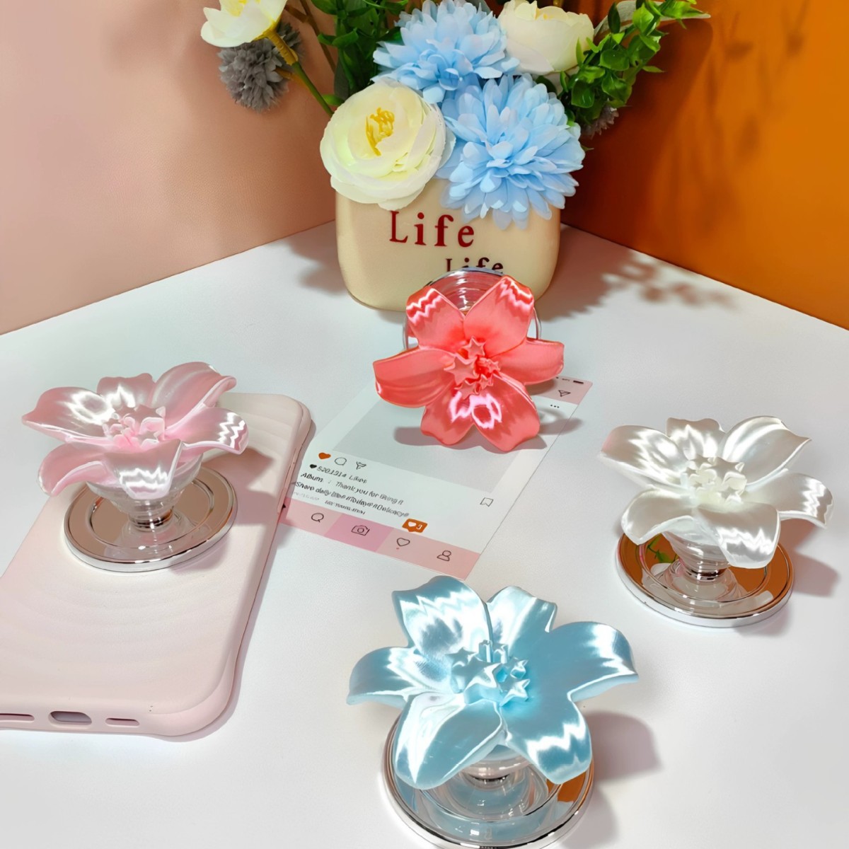 Parlak İnci Zambak Çiçekli Man - Phone Accessories And Cases incelemesi ve fiyatı