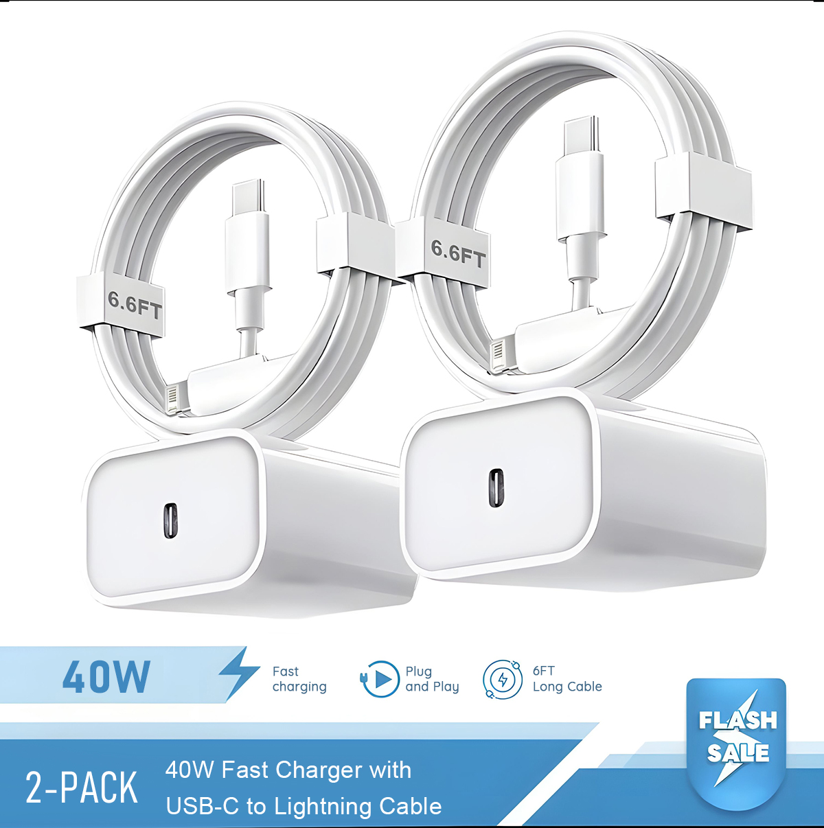2-4 Set 40W Hızlı Şarj Cihazı  - Phone Accessories Online incelemesi ve fiyatı